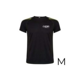 CAMISETA DEPORTIVA NEGRA TALLA-M ROLY | HogarLider