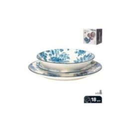 VAJILLA 18 PIEZAS, MODELO PROVENZA, AZUL | HogarLider