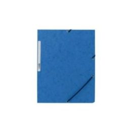 CARPETA CON GOMAS CARTÓN AZUL CON SOLAPAS DIN A4 | HogarLider