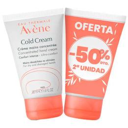 Avene cold cream mains 2x50ml | HogarLider