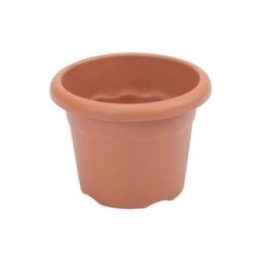 MACETA DE INYECCIÓN COLOR TERRACOTA Ø22 cm | HogarLider