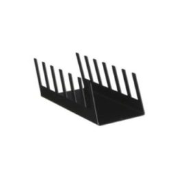 PORTA PLATOS DE METAL NEGRO 22 x 7,5 x 10 cm | HogarLider