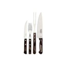 JUEGO PARA ASADO FSC POLYWOOD CASTAÑO 14 PIEZAS | HogarLider