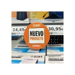 WOBBLER NUEVO PRODUCTO FONDO NARANJA Ø10 cm | HogarLider