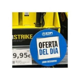 WOBBLER OFERTA DEL DÍA FONDO AZUL MARINO Ø10 cm | HogarLider