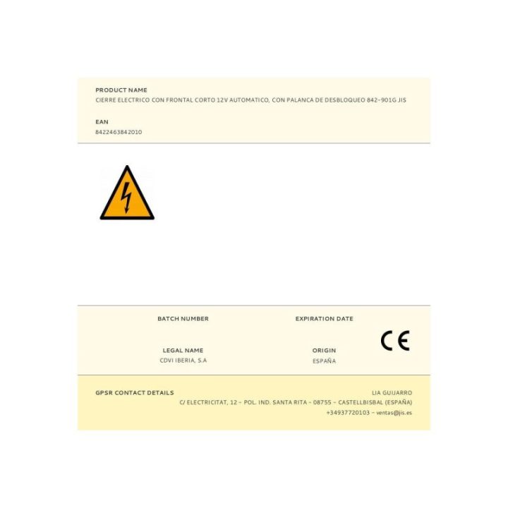 CIERRE ELECTRICO CON FRONTAL CORTO… · EL3-88577 | HogarLider