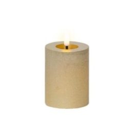 VELA DE CERA LED COLOR DORADO Ø7 x 11,3 cm | HogarLider