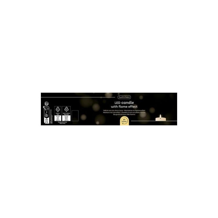VELA DE CERA LED COLOR DORADO Ø7 x 11,3 cm | HogarLider