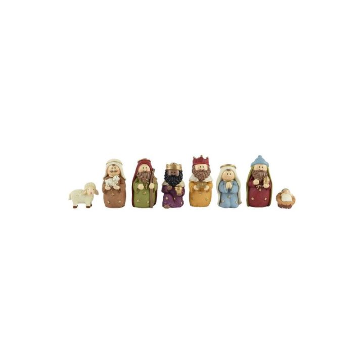 NACIMIENTO BELÉN EN POLIRESINA, 8 FIGURAS | HogarLider