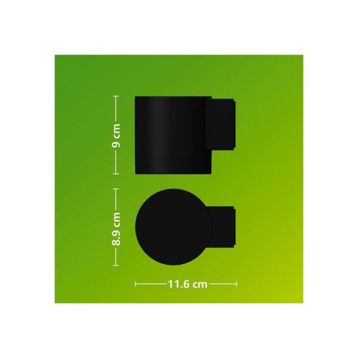 APLIQUE DE EXTERIOR LED FYLX 5 W, NEGRO | HogarLider