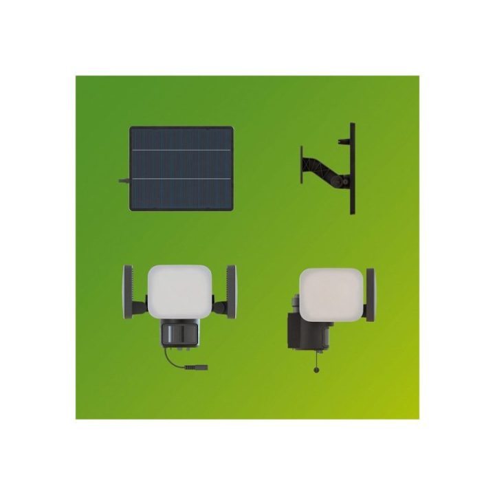 LUZ DE SEGURIDAD SOLAR ZYREN NEGRA… · EL3-30263 | HogarLider