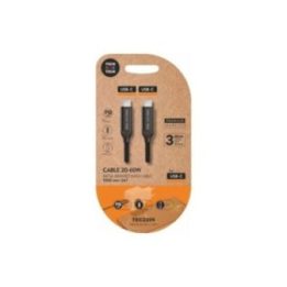 CABLE USB-C A USB-C 20-60 W 3 A, NEGRO, 1m | HogarLider