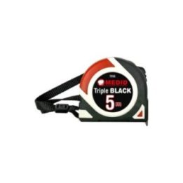 FLEXÓMETRO TRIPLE BLACK BIMATERIAL 5 m x 25 mm | HogarLider