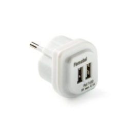 ADAPTADOR 2 USB-A 2,1A 5 V BLANCO, BLISTER | HogarLider