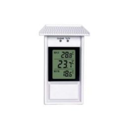 TERMÓMETRO MINI-MAXI ELECTRÓNICO, BLANCO | HogarLider