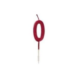 VELA ROJA BRILLANTE Nº 0 | HogarLider
