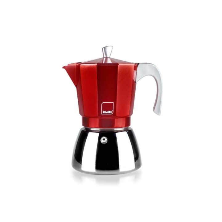 CAFETERA EXPRESS ELBA ROJA, 3 TAZAS | HogarLider