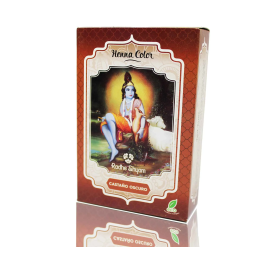 Henna Castaño Oscuro Polvo Radhe 100g | HogarLider