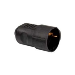 BASE AÉREA SCHUKO 2P+T 16A 250V~, NEGRA | HogarLider