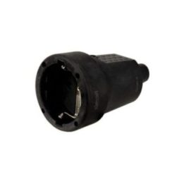 BASE AÉREA GOMA SCHUKO 2P+T 16A 250V~, NEGRA | HogarLider