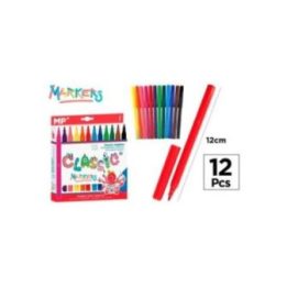 ROTULADORES CLÁSICOS DE COLORES, 12 uds, BLISTER | HogarLider