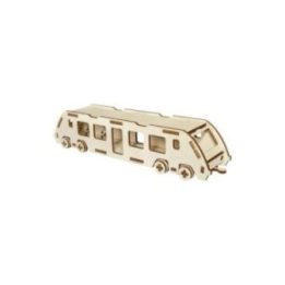 TREN DE MADERA 3D PARA CONSTRUIR, CORTE LÁSER | HogarLider