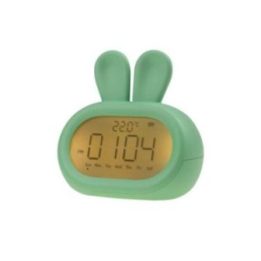 RELOJ DESPERTADOR RECARGABLE MODELO CONEJO VERDE | HogarLider