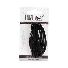 Eurostil Colita Negro Negro Gomas Finas Pack 1un | HogarLider