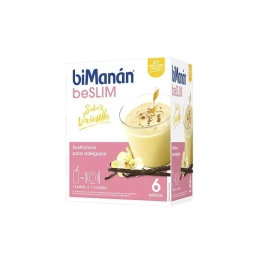 Bimanán Beslim Batido Vainilla 6 Sobres | HogarLider