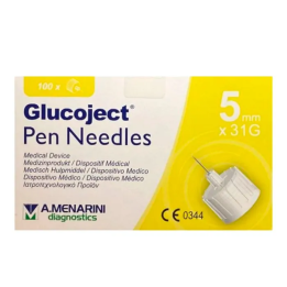 Menarini Glucoject Aguja Insulina 31gx5mm 100U | HogarLider