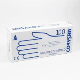 Corysan Guante Nitrilo S-Polvo T-M 100 Unidades | HogarLider