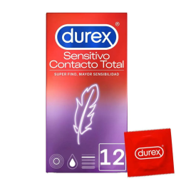 Durex Sensitivo Contacto Total 12 Preservativos | HogarLider
