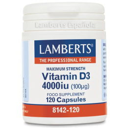 Lamberts Vitamina D 4000 Ui 100µg 120 Tabs | HogarLider