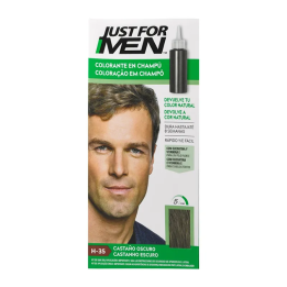 Just For men Champú Colorante Castaño Oscuro | HogarLider