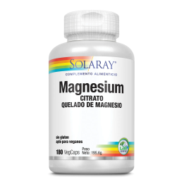 Solaray Big Magnesium Citrate 180 Vcaps | HogarLider