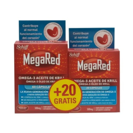 Megared Omega 3 Aceite Krill 60+20 Cápsulas | HogarLider