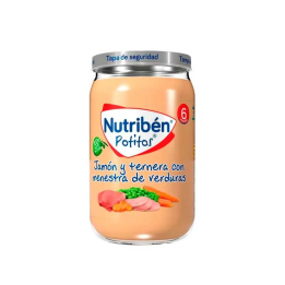 Nutribén Potito Jamón, Ternera con Verduras 235g | HogarLider