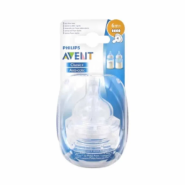 Avent Tetina Anticólicos Flujo Rápido 6m 2uds | HogarLider