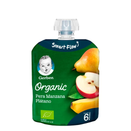 Gerber Organic Pera Manzana y Plátano 90g | HogarLider