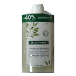 Klorane Champú Extra Suave Avena 2x400ml | HogarLider