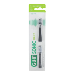 Gum Sonic Daily Recambios Cepillo Negro 2U | HogarLider
