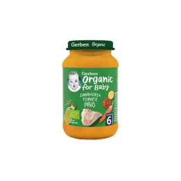 Gerber Organic Zanahoria Tomate Pavo 1U 190g | HogarLider