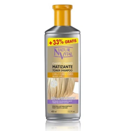 Naturvital Champú Matizante Silver Blonde 400ml | HogarLider