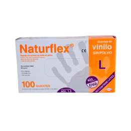 Guantes Naturflex Vinilo s/p c/100 M | HogarLider