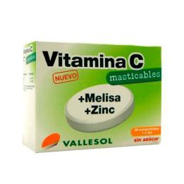 Vallesol Vitamina C +Melisa +Zinc 24 Comprimidos | HogarLider