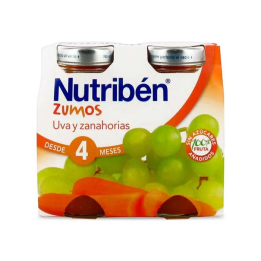 Nutribén Zumos Uva y Zanahorias 2x130ml | HogarLider
