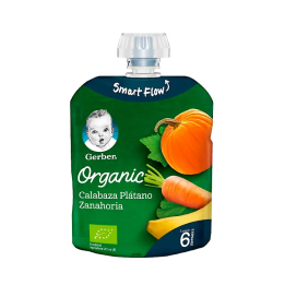 Gerber Organic Calabaza Plátano Zanahoria 90g | HogarLider