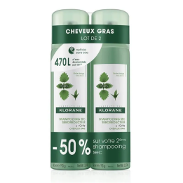 Klorane Champú Seco Ortiga 2x150ml | HogarLider