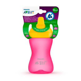 Avent Vaso Boquilla Dura Rosa +12 meses 300ml | HogarLider