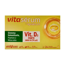 Apisérum Vitasérum Vitamina D3 Forte 24 Cápsulas | HogarLider